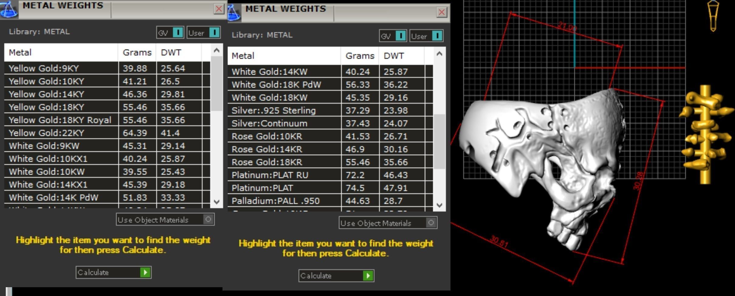 Ring sewn Skull 3D print model_4
