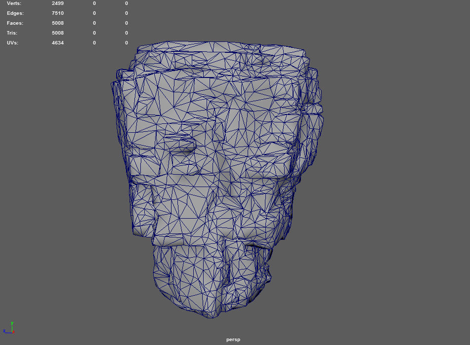 Low poly Mossy Layer Rock A Low-poly 3D model_13