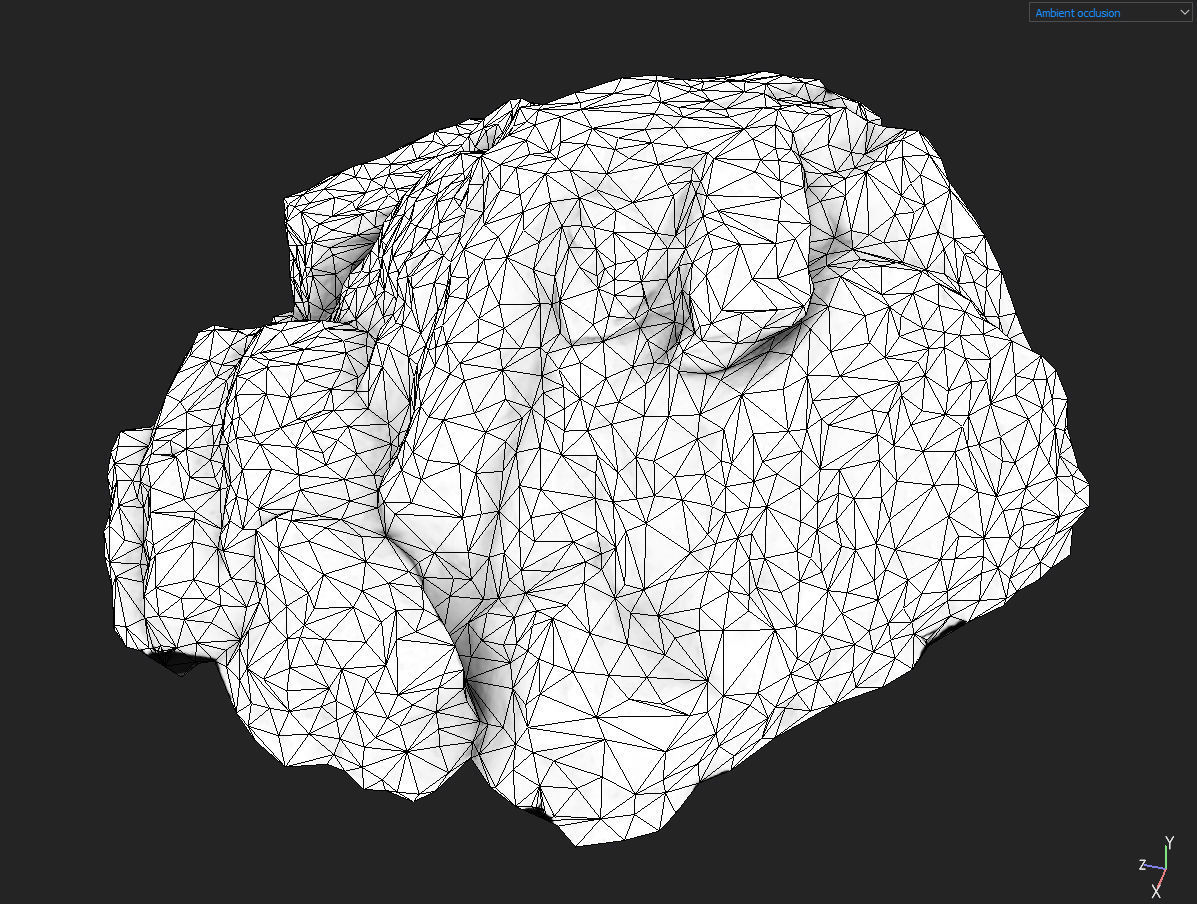 Low poly Medium Size Jungle Rock Low-poly 3D model_25