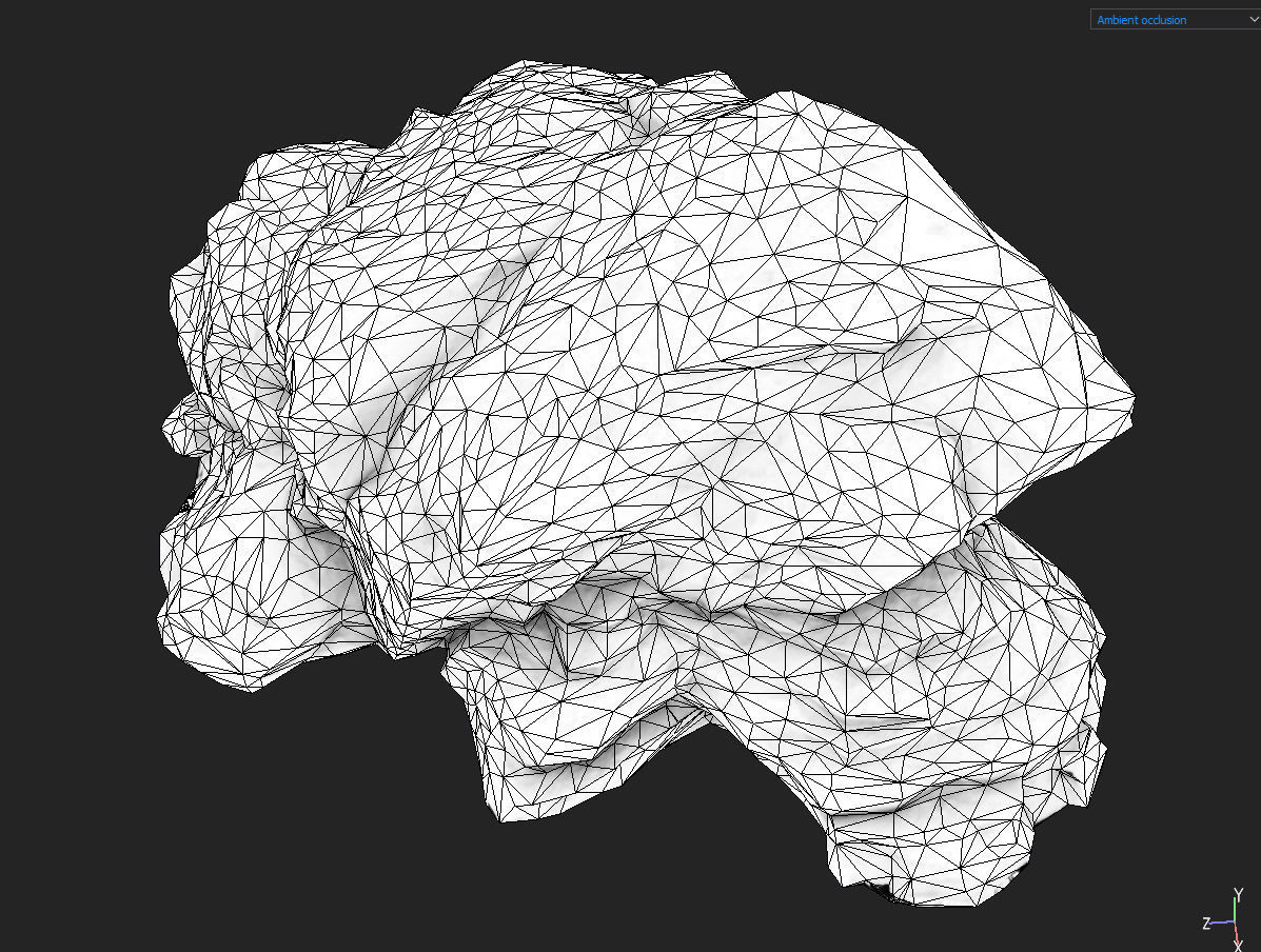 Low poly Medium Size Jungle Rock Low-poly 3D model_37