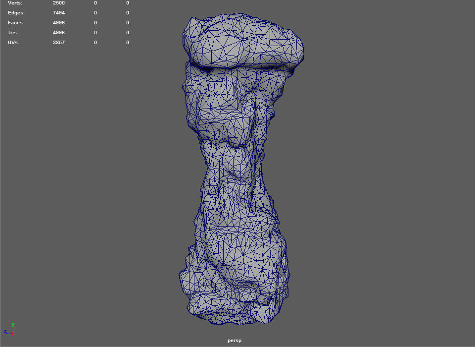 Low poly Lava Cave Rock Module 190225 Low-poly 3D model_25