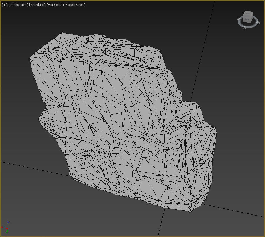Low poly Ice Block 190302 Low-poly 3D model_13