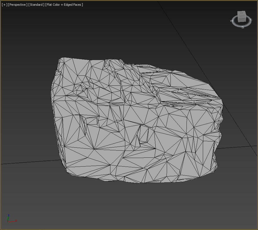 Low poly Ice Block 190302 Low-poly 3D model_9