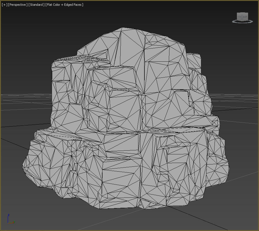 Low poly Ice Block 190302 Low-poly 3D model_33