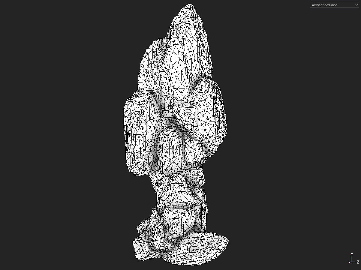 Low poly formation yellow-texture Low-poly 3D model_41