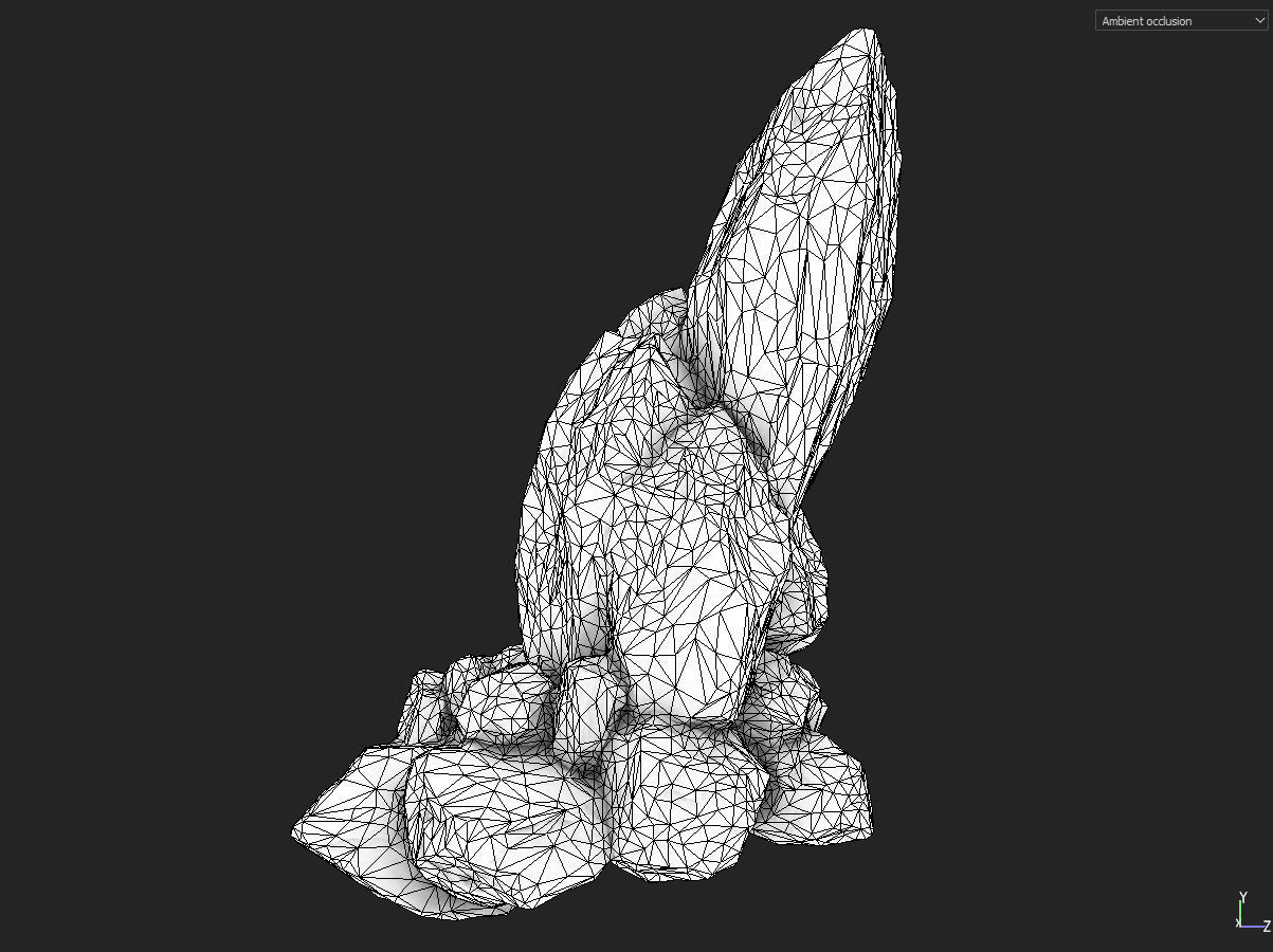 Low poly formation yellow-texture Low-poly 3D model_25