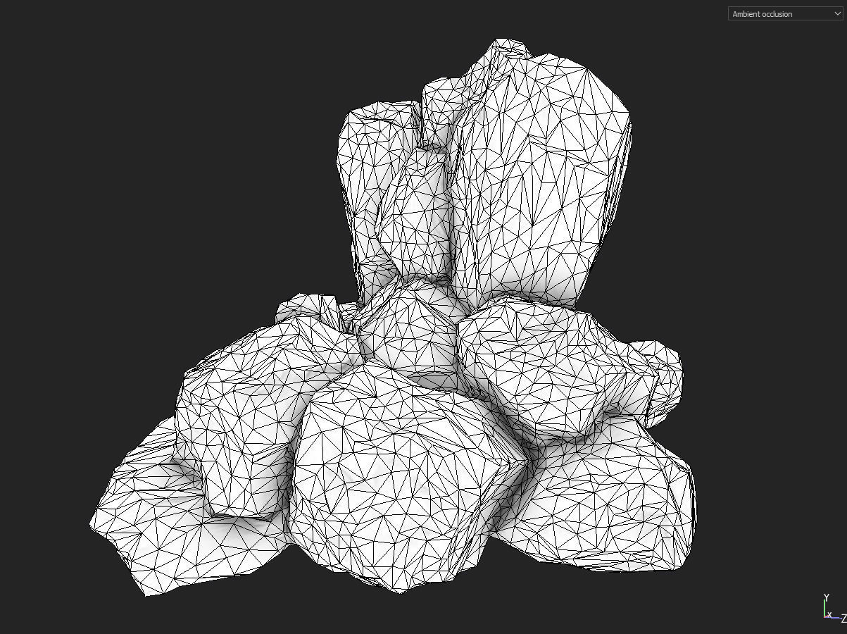 Low poly formation lava-texture Low-poly 3D model_17