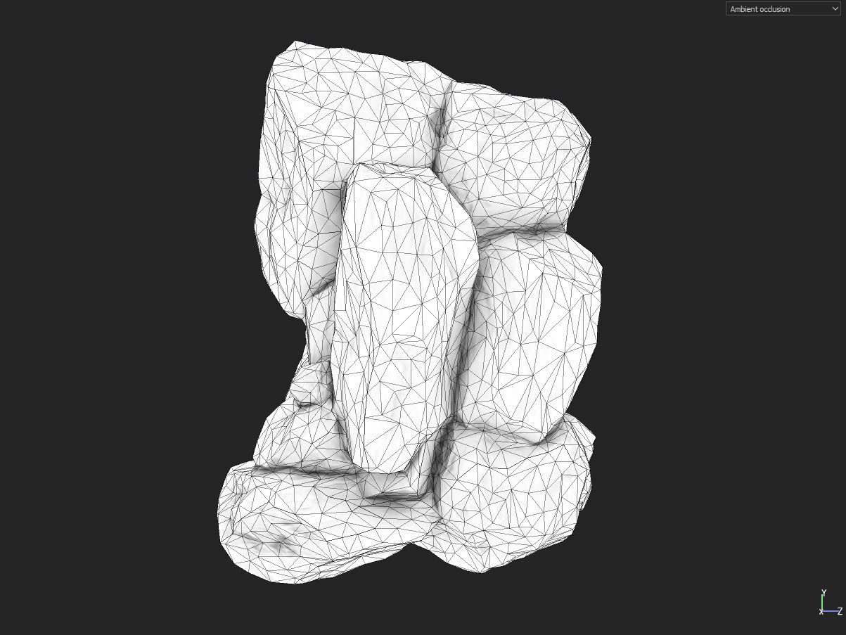 Low poly formation lava-texture Low-poly 3D model_9