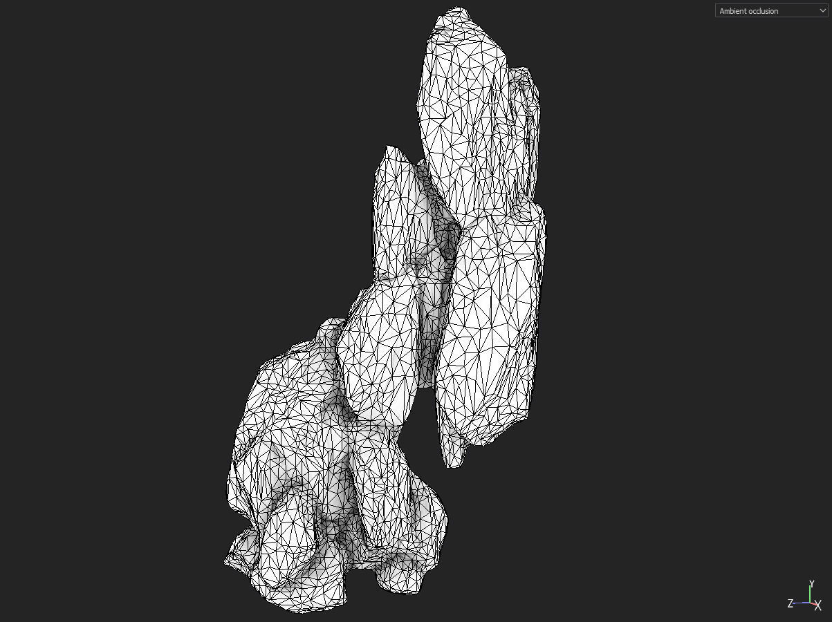 Low poly formation lava-texture Low-poly 3D model_5