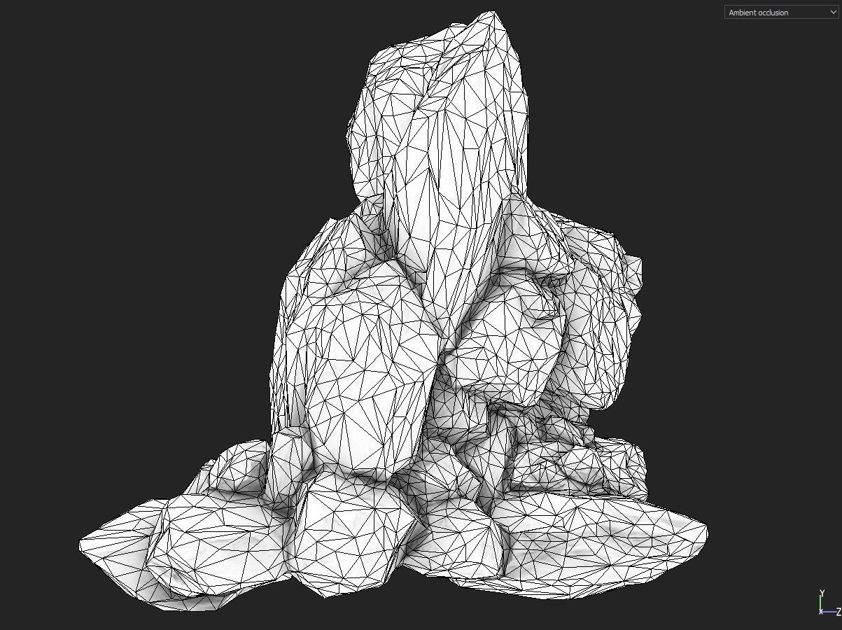 Low poly formation lava-texture Low-poly 3D model_29