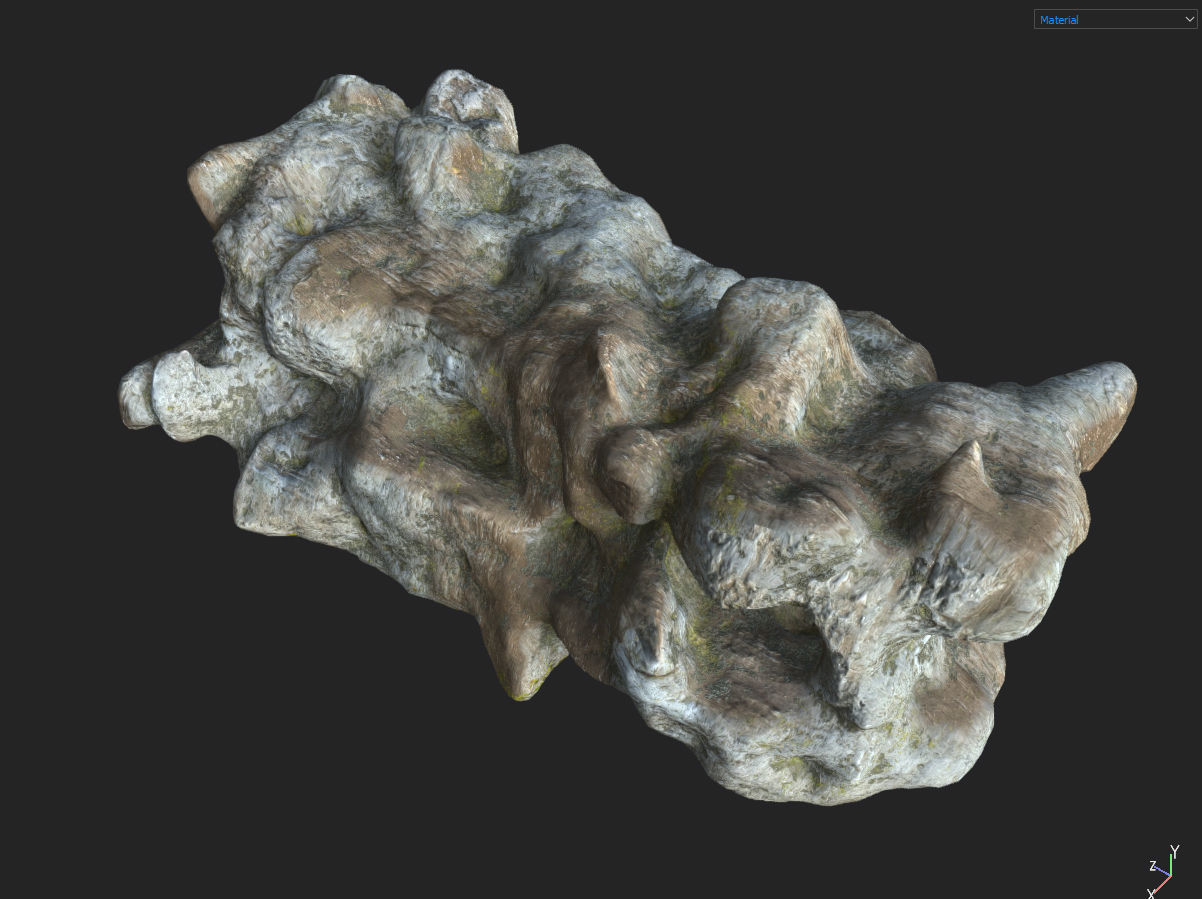 Low poly Fantasy Cave 03 Low-poly 3D model_39