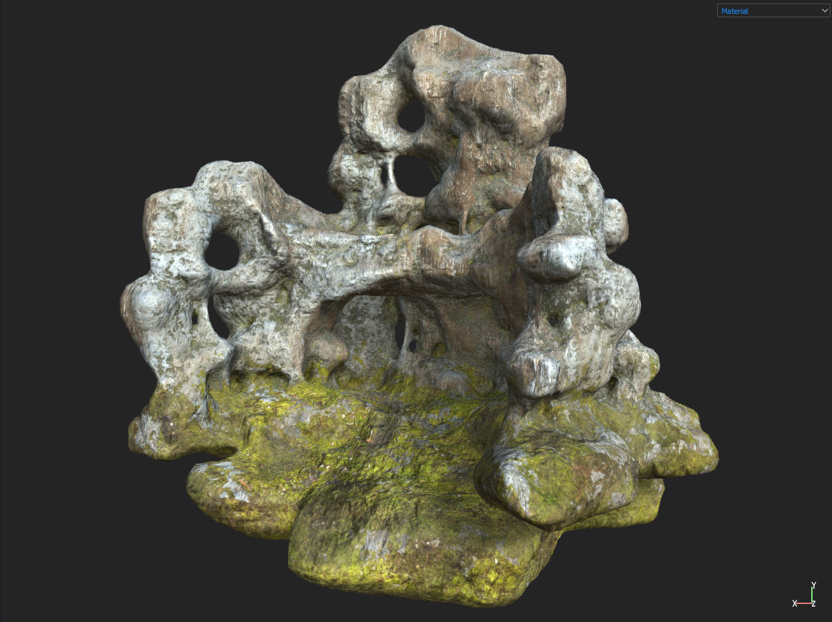 Low poly Fantasy Cave 03 Low-poly 3D model_27