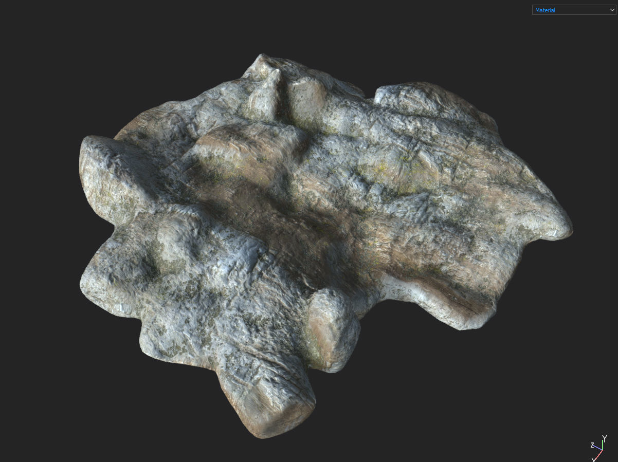 Low poly Fantasy Cave 03 Low-poly 3D model_32