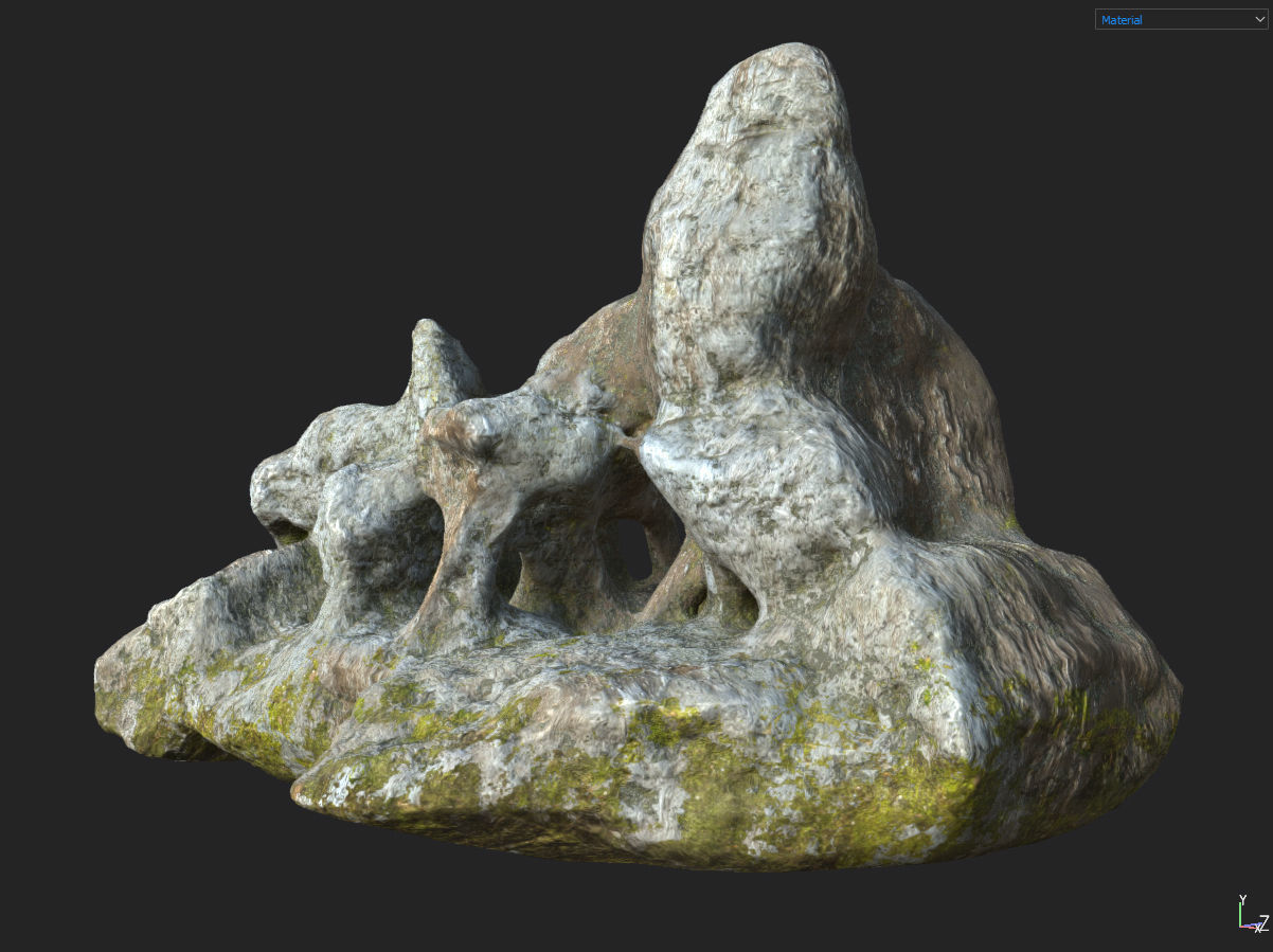 Low poly Fantasy Cave 03 Low-poly 3D model_23