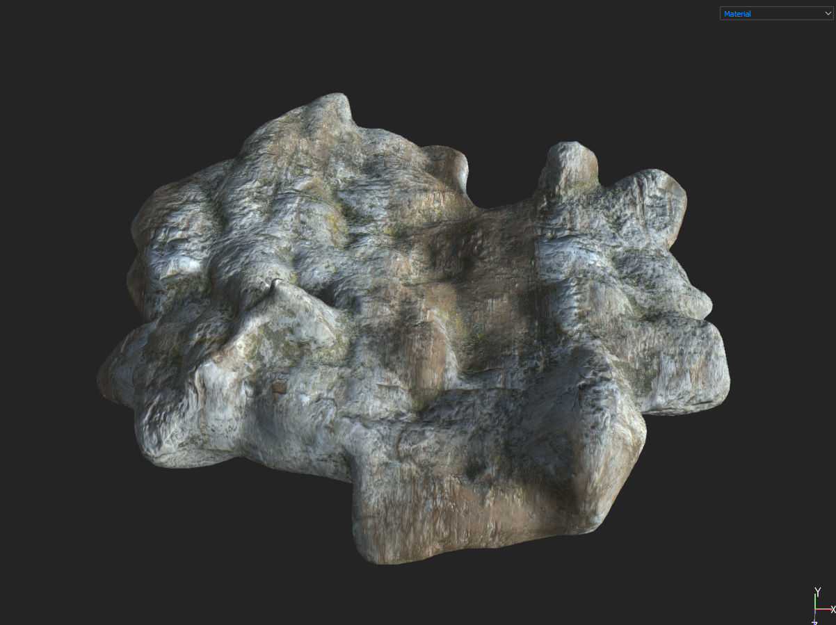 Low poly Fantasy Cave 03 Low-poly 3D model_30