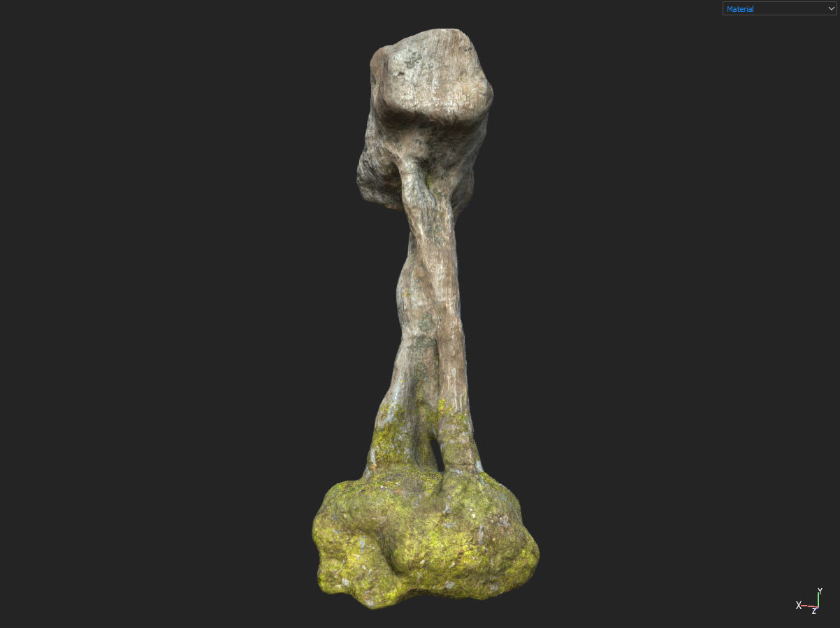 Low poly Fantasy Cave 03 Low-poly 3D model_3