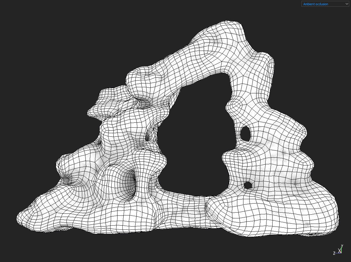 Low poly Fantasy Cave 03 Low-poly 3D model_17