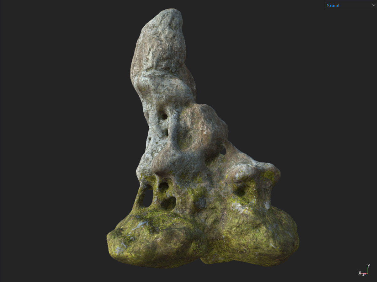 Low poly Fantasy Cave 03 Low-poly 3D model_18