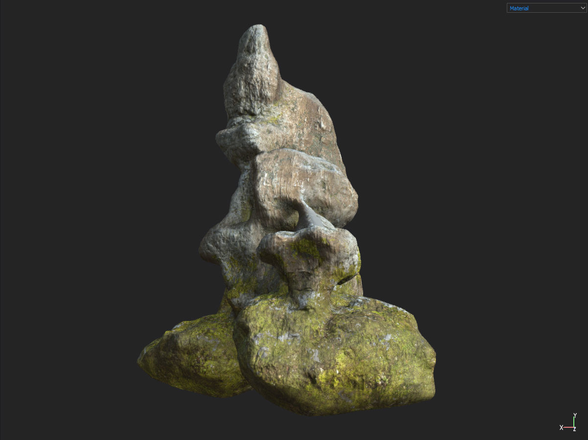 Low poly Fantasy Cave 03 Low-poly 3D model_19