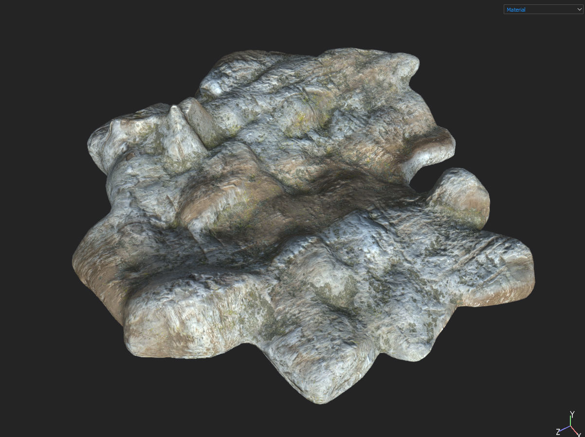 Low poly Fantasy Cave 03 Low-poly 3D model_31