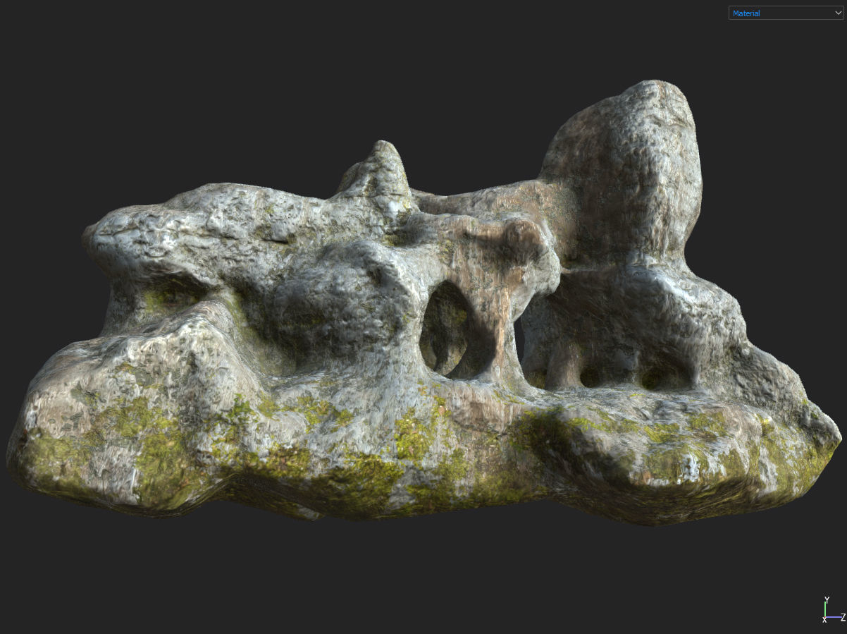 Low poly Fantasy Cave 03 Low-poly 3D model_22