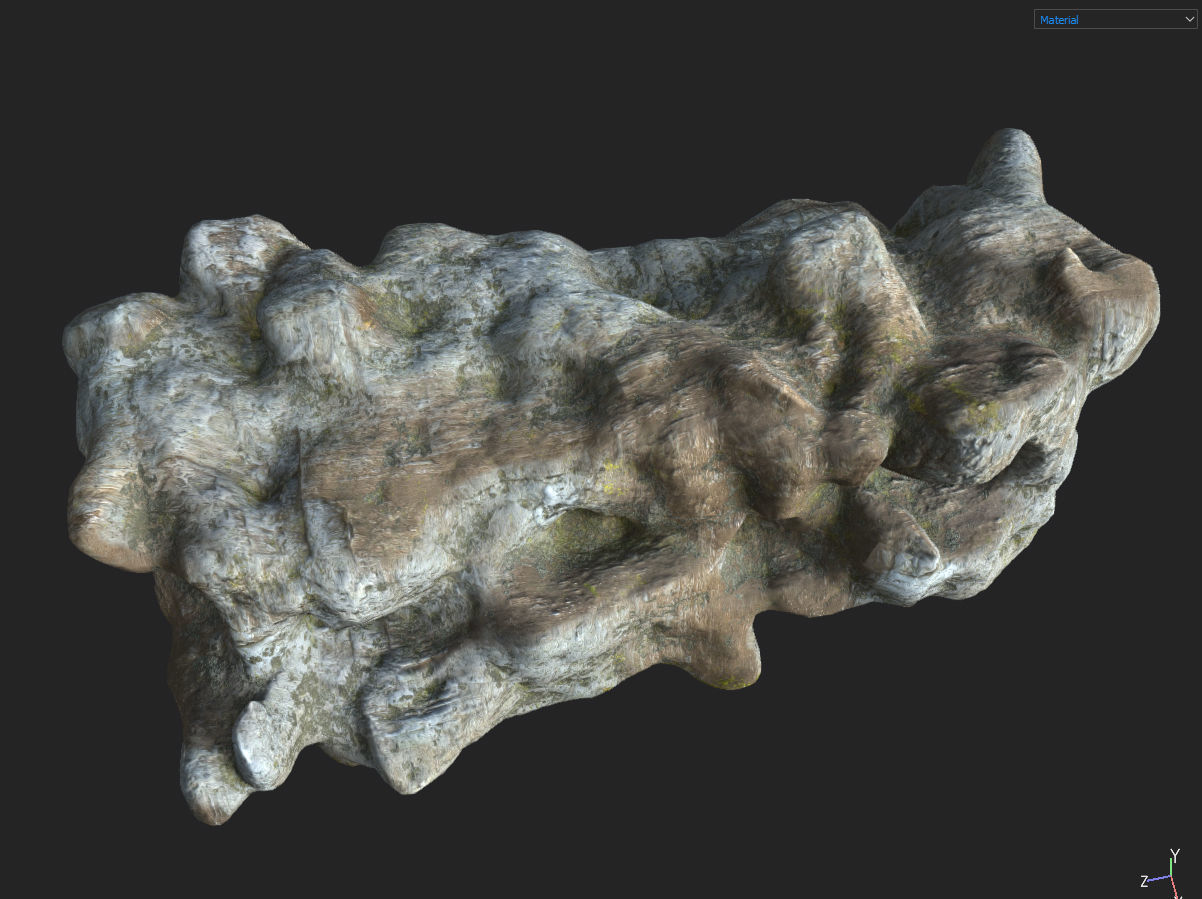 Low poly Fantasy Cave 03 Low-poly 3D model_38