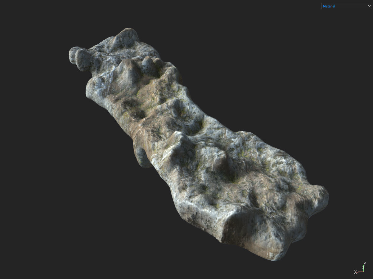 Low poly Fantasy Cave 03 Low-poly 3D model_36