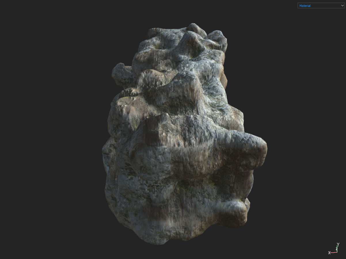 Low poly Fantasy Cave 03 Low-poly 3D model_40