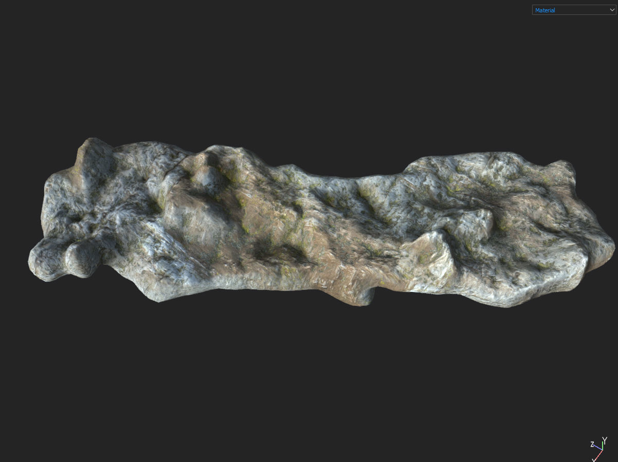 Low poly Fantasy Cave 03 Low-poly 3D model_35