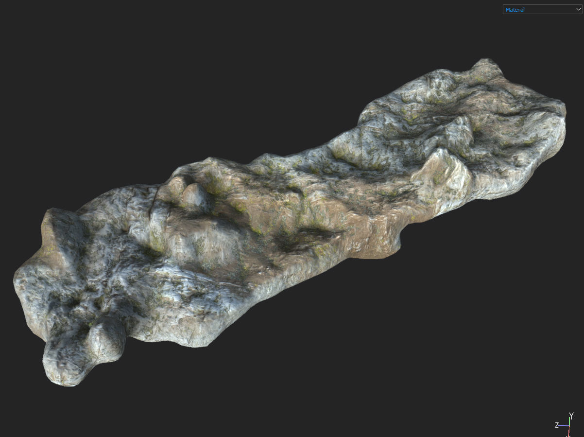 Low poly Fantasy Cave 03 Low-poly 3D model_34