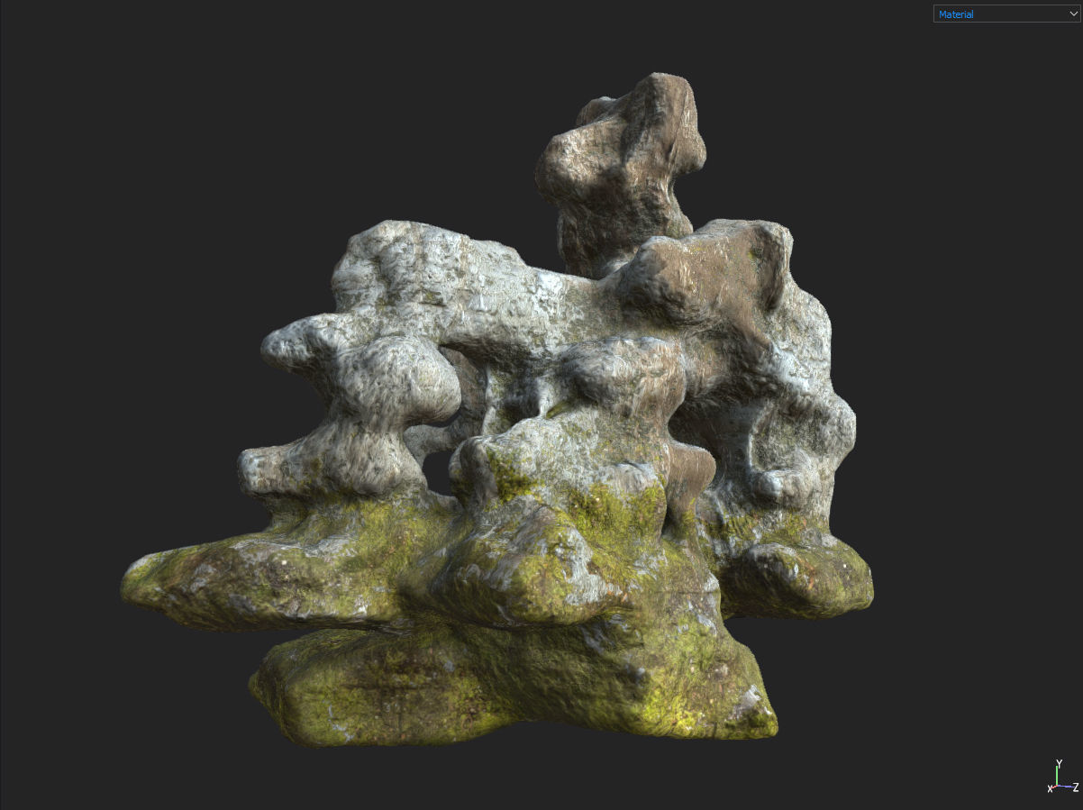 Low poly Fantasy Cave 03 Low-poly 3D model_28