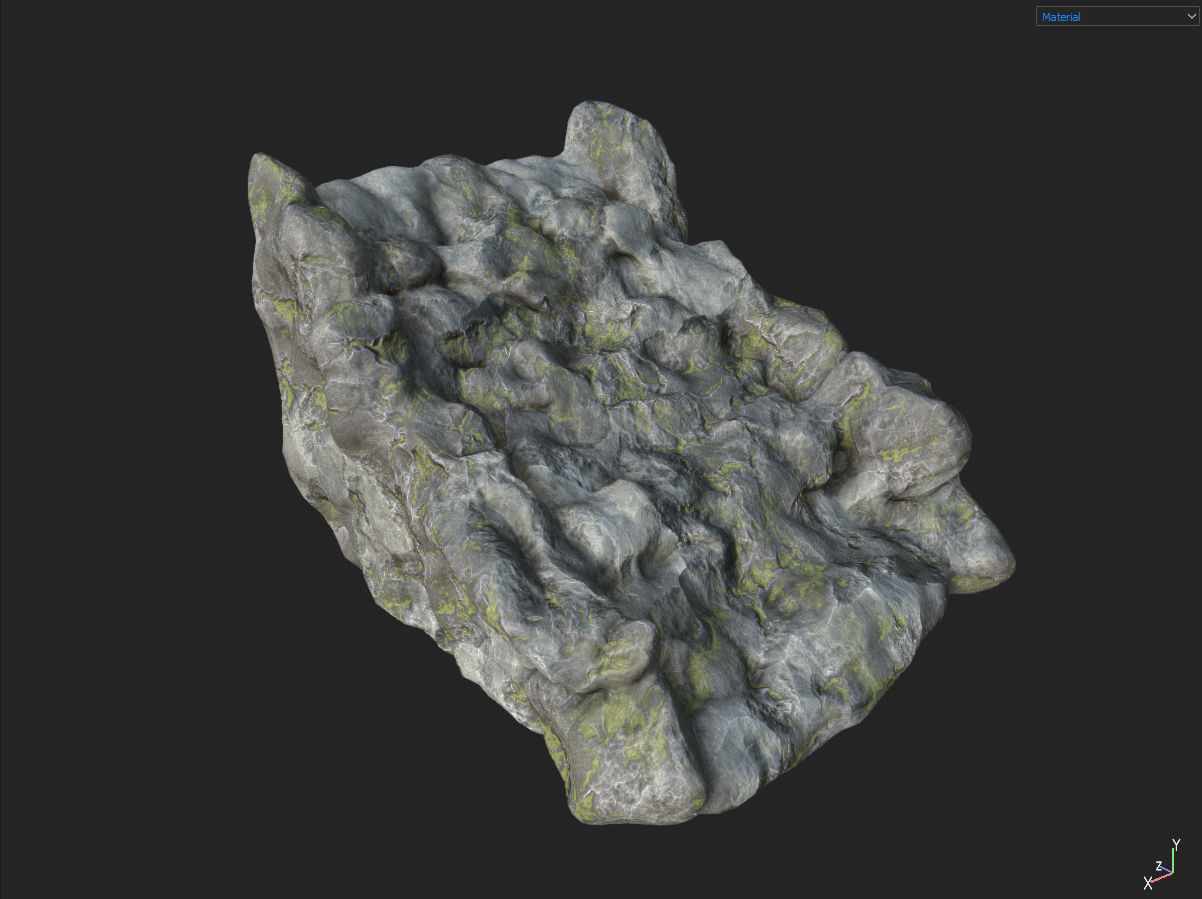 Low poly Fantasy Cave 02 Low-poly 3D model_6