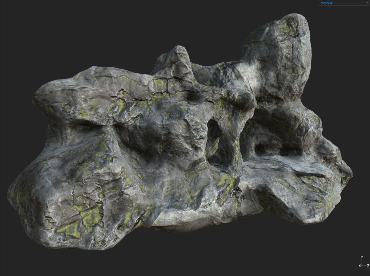 Low poly Fantasy Cave 02 Low-poly 3D model_23