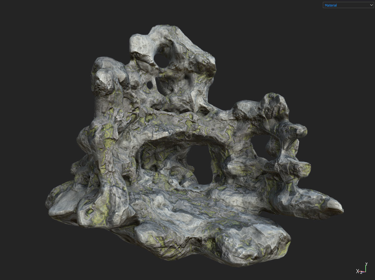 Low poly Fantasy Cave 02 Low-poly 3D model_26