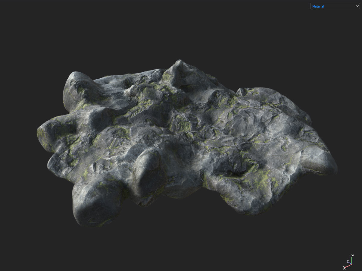 Low poly Fantasy Cave 02 Low-poly 3D model_32