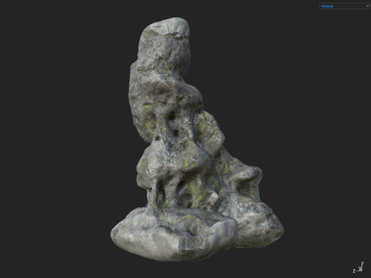 Low poly Fantasy Cave 02 Low-poly 3D model_18