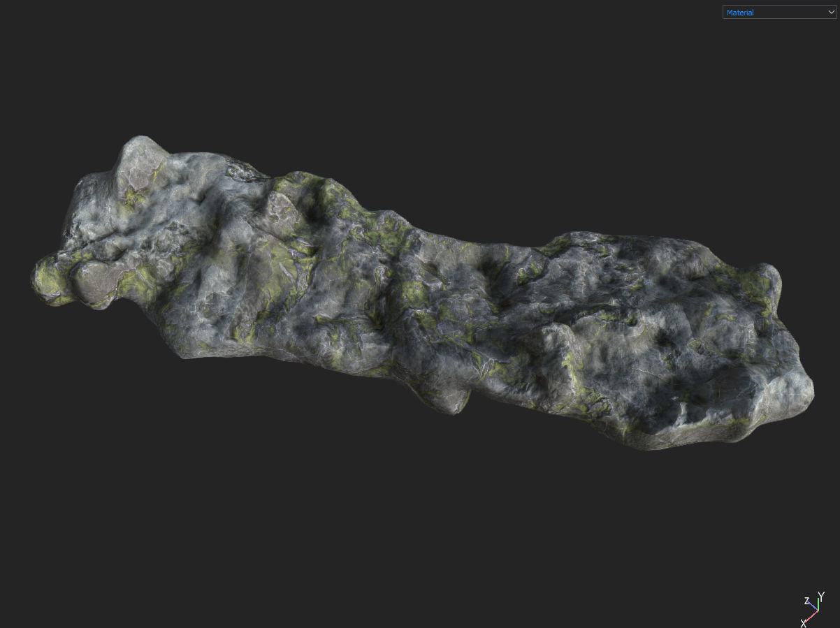 Low poly Fantasy Cave 02 Low-poly 3D model_35