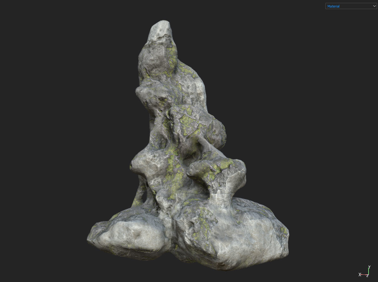 Low poly Fantasy Cave 02 Low-poly 3D model_19