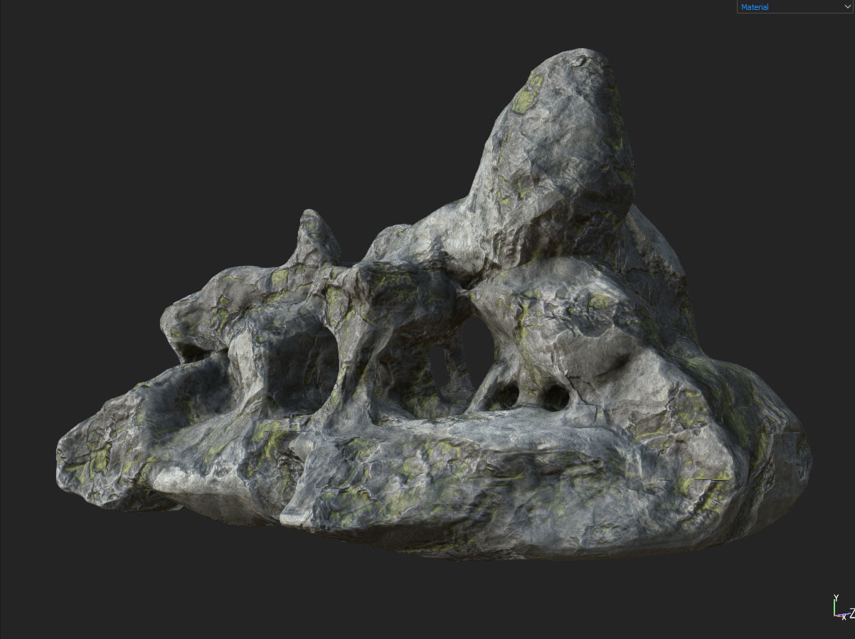 Low poly Fantasy Cave 02 Low-poly 3D model_22