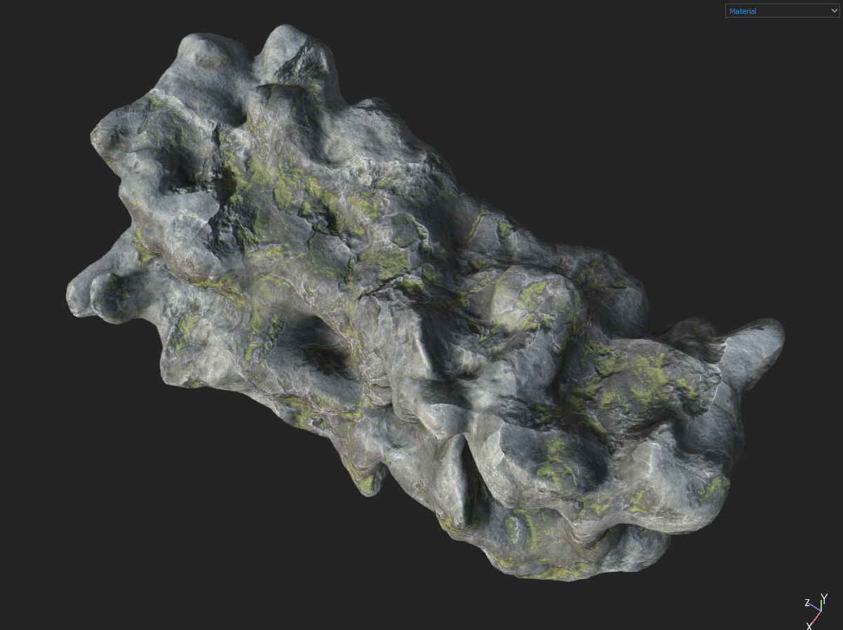 Low poly Fantasy Cave 02 Low-poly 3D model_39