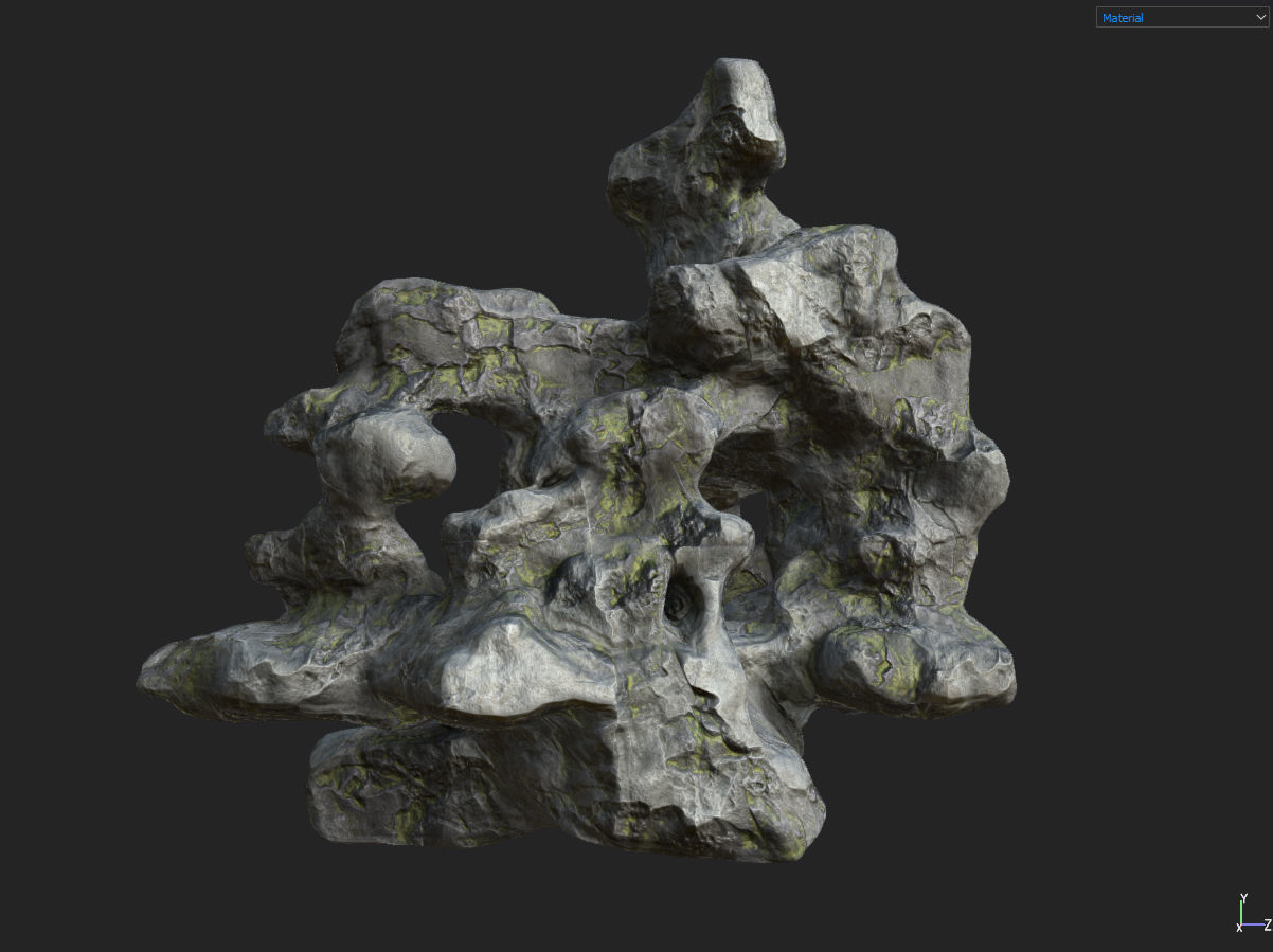 Low poly Fantasy Cave 02 Low-poly 3D model_28