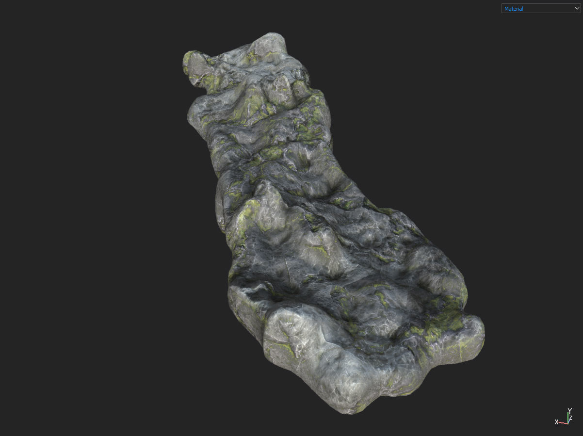 Low poly Fantasy Cave 02 Low-poly 3D model_36