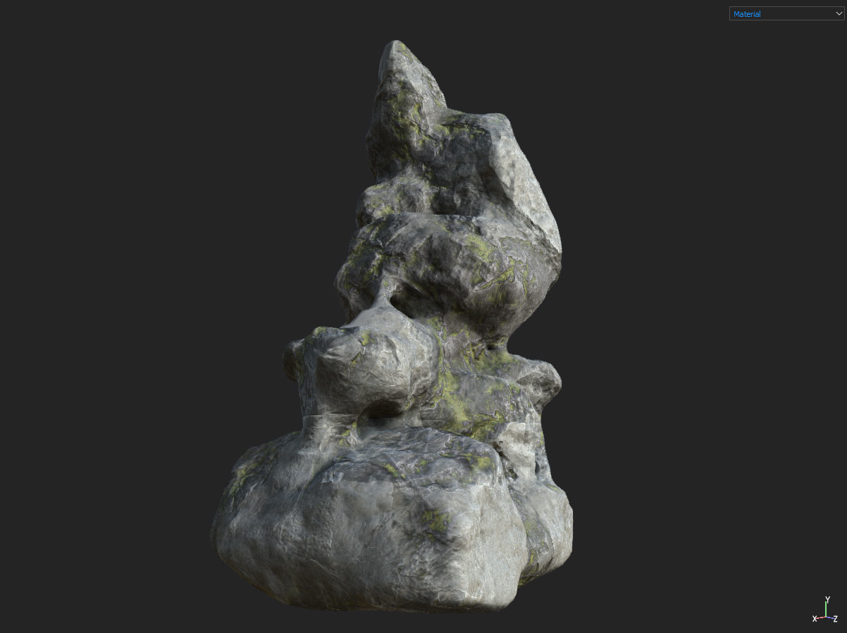 Low poly Fantasy Cave 02 Low-poly 3D model_20