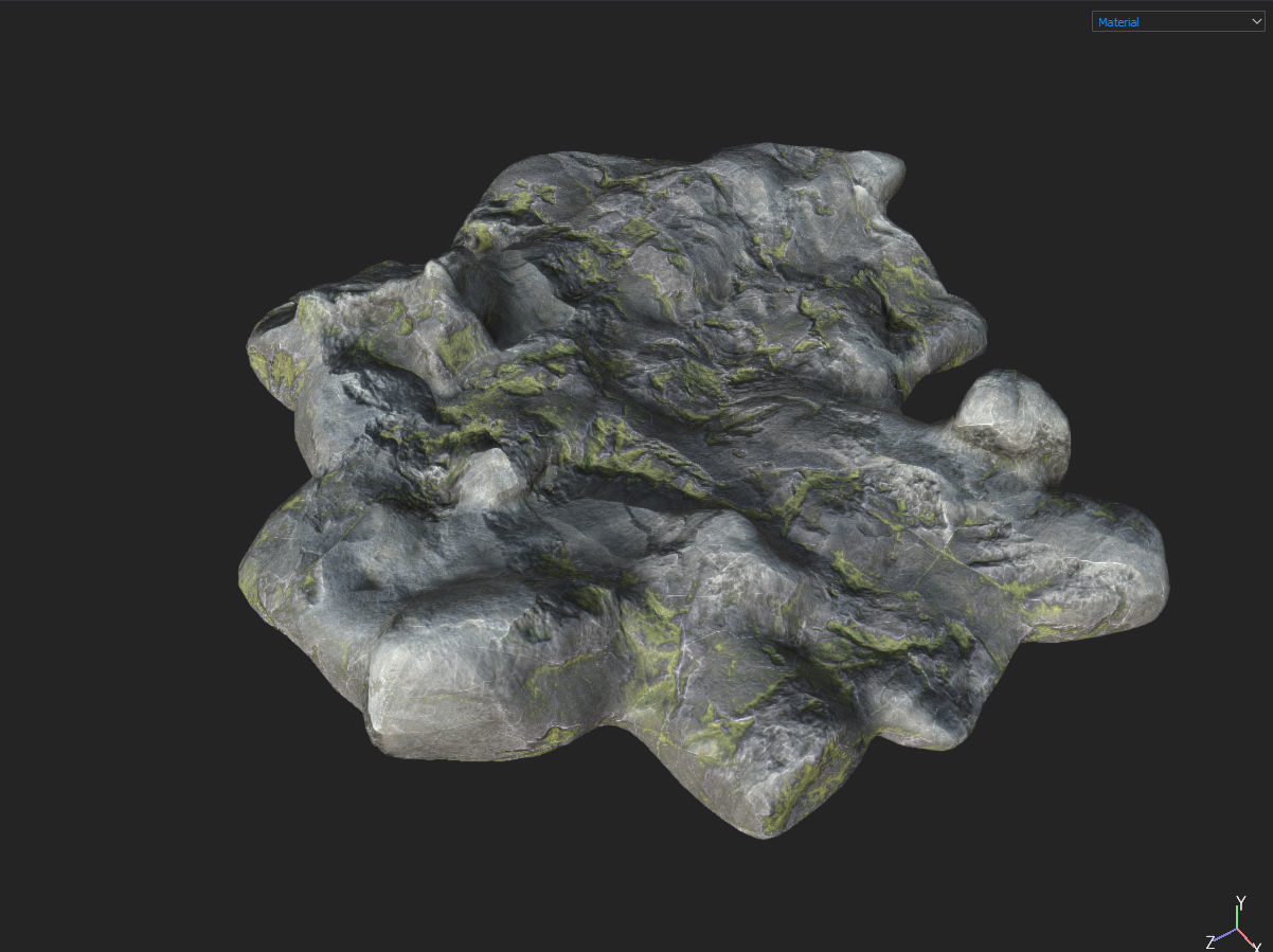 Low poly Fantasy Cave 02 Low-poly 3D model_31