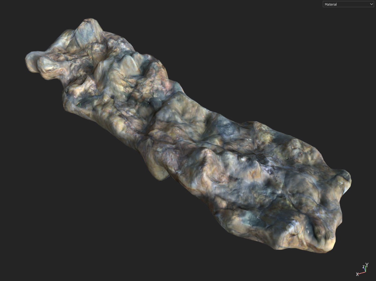 Low poly Fantasy Cave 01 Low-poly 3D model_35