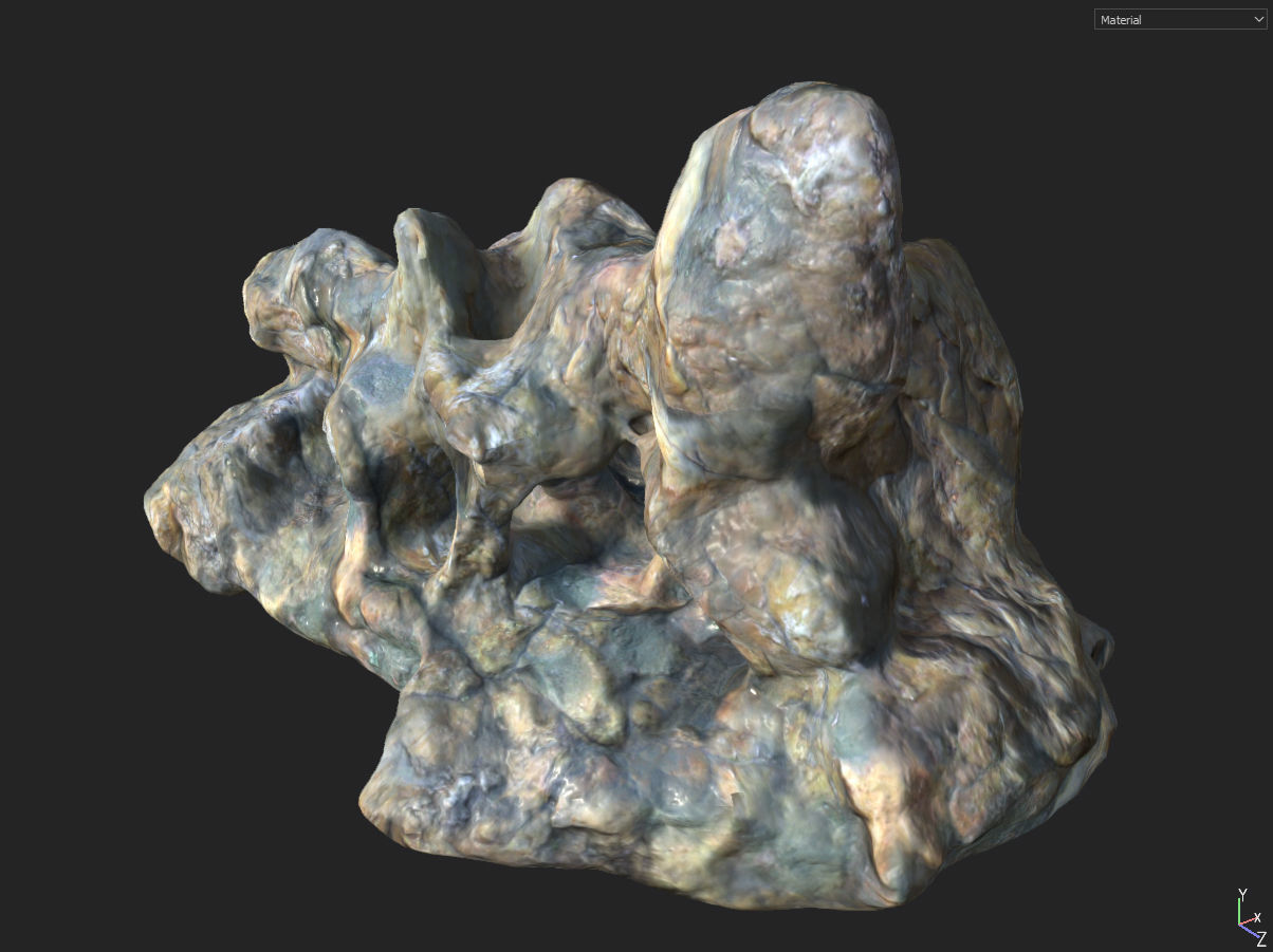 Low poly Fantasy Cave 01 Low-poly 3D model_23