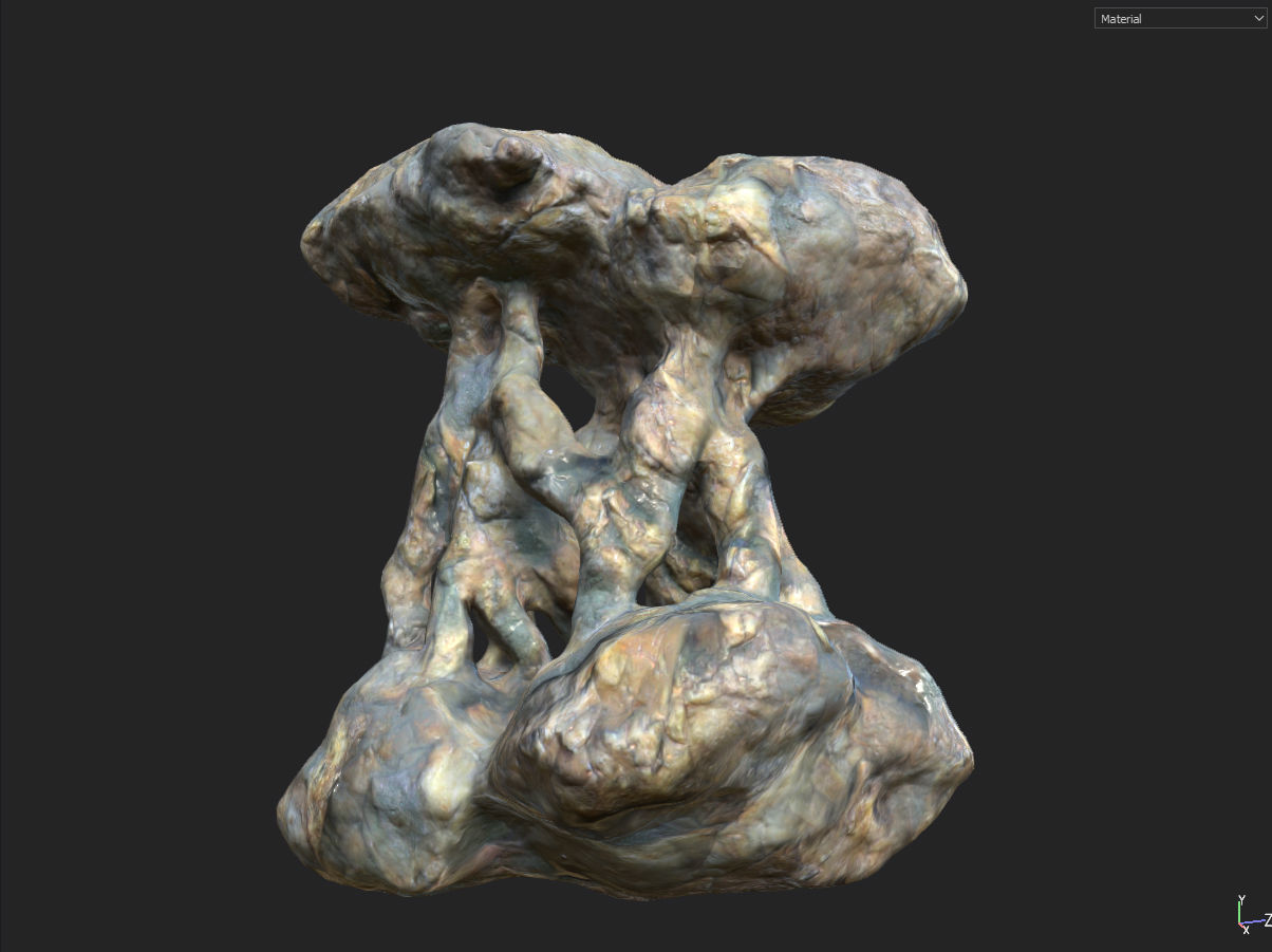 Low poly Fantasy Cave 01 Low-poly 3D model_11