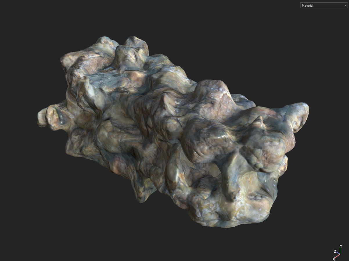 Low poly Fantasy Cave 01 Low-poly 3D model_39