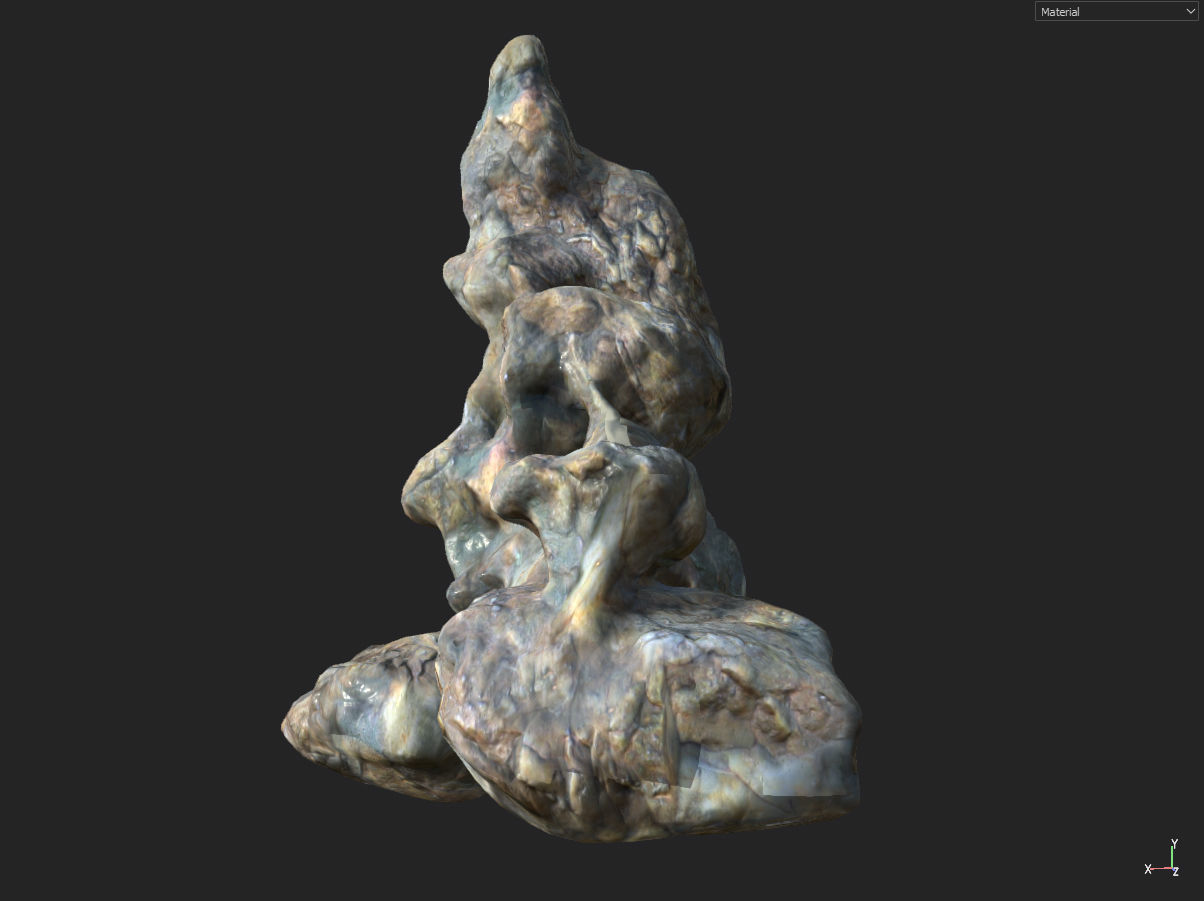 Low poly Fantasy Cave 01 Low-poly 3D model_19