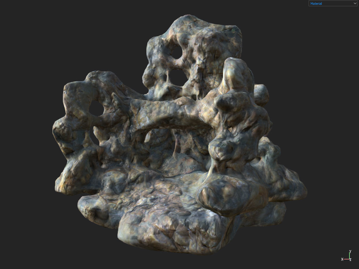 Low poly Fantasy Cave 01 Low-poly 3D model_27